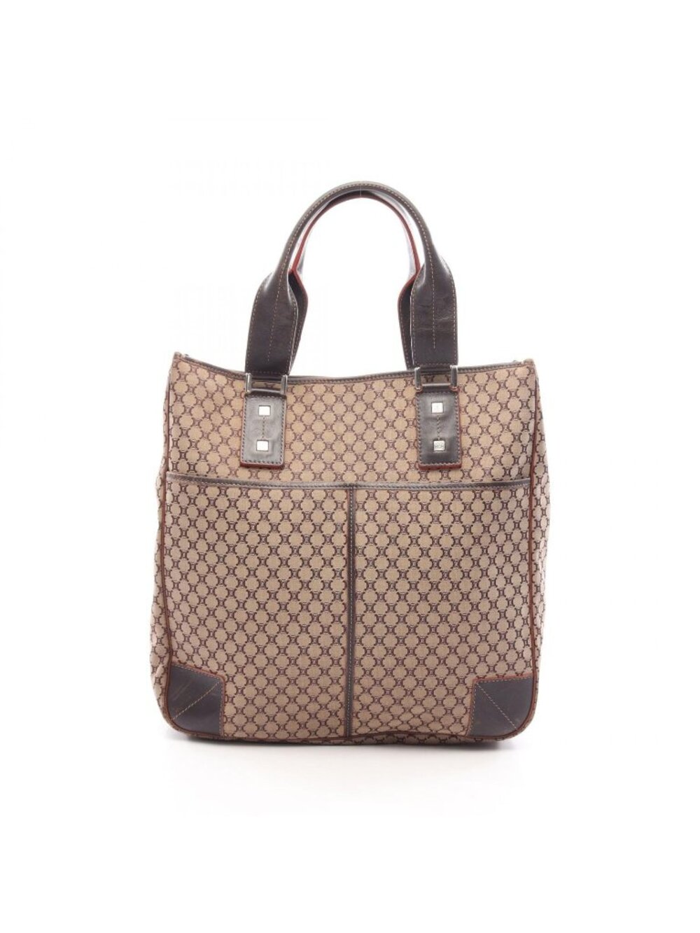Celine Tote Bag Macadam Canvas Leather
